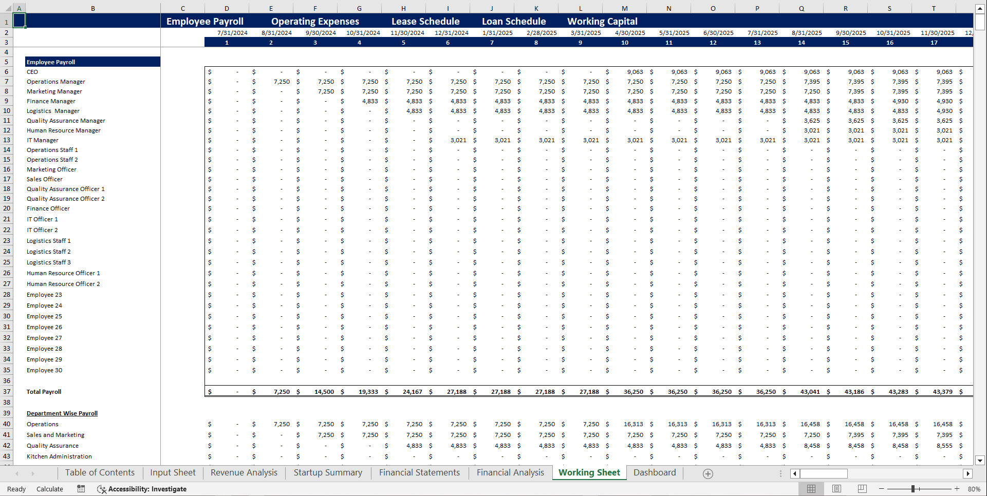 Juice Bar Financial Model Template (Excel template (XLSX)) Preview Image