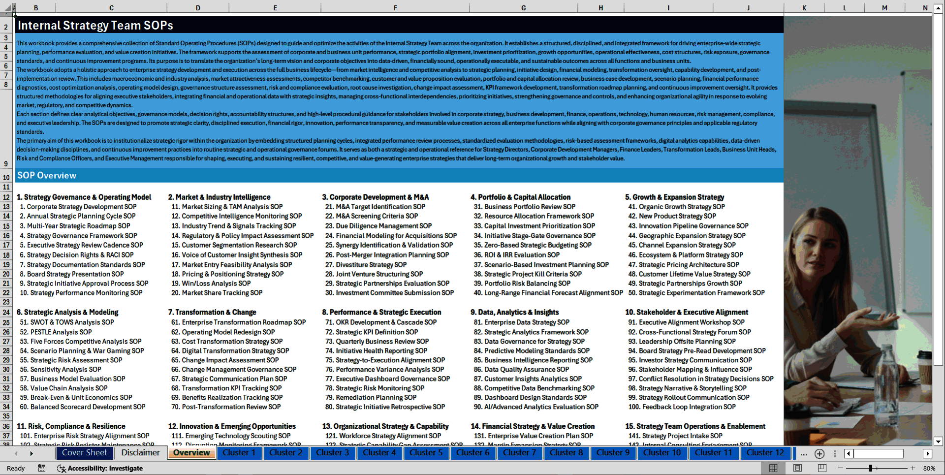 100+ Internal Strategy Team SOPs (Excel template (XLSX)) Preview Image