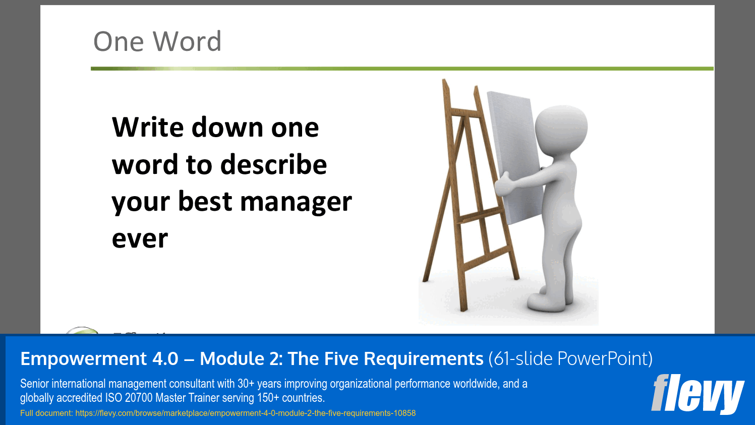 Empowerment 4.0 – Module 2: The Five Requirements (61-slide PPT PowerPoint presentation slide deck (PPTX)) Preview Image