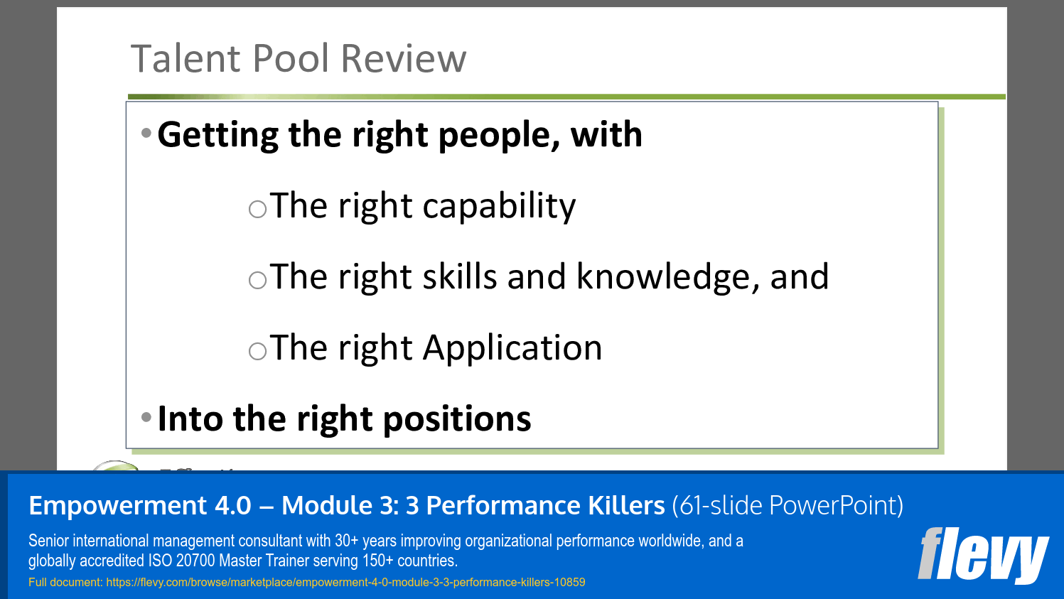Empowerment 4.0 – Module 3: 3 Performance Killers (61-slide PPT PowerPoint presentation slide deck (PPTX)) Preview Image