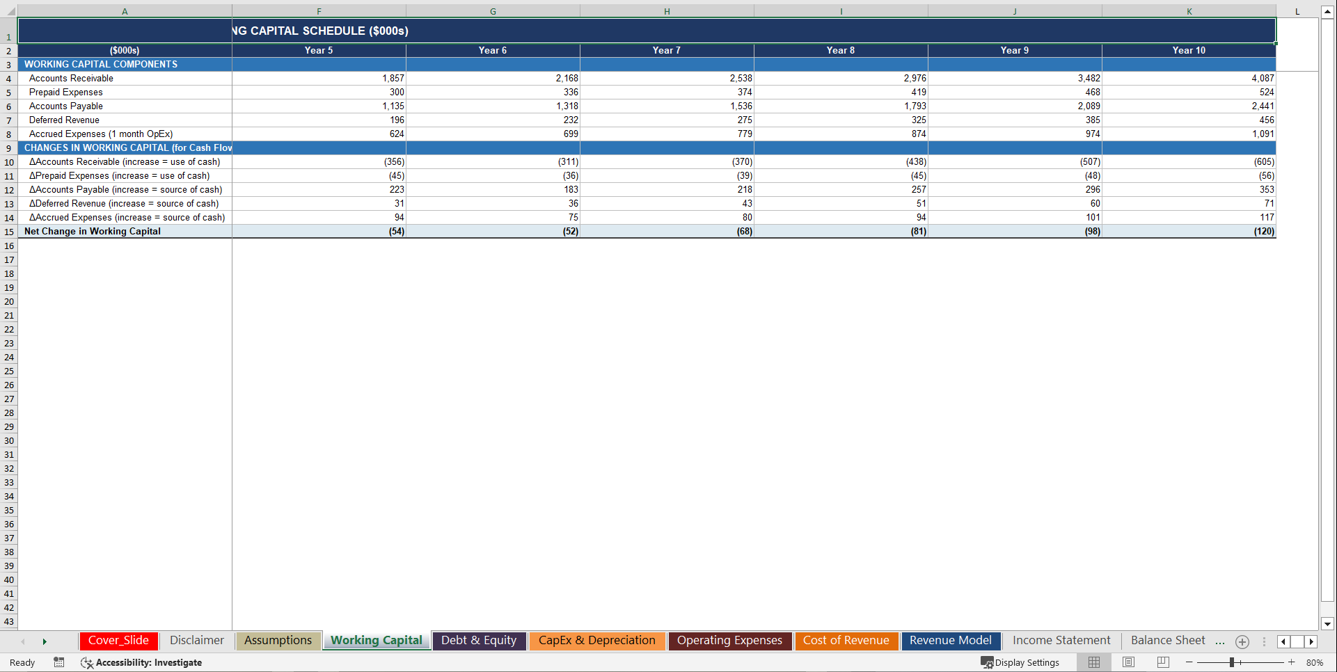 Real Estate Agency 10-Year 3 Statement Financial Model (Excel template (XLSX)) Preview Image