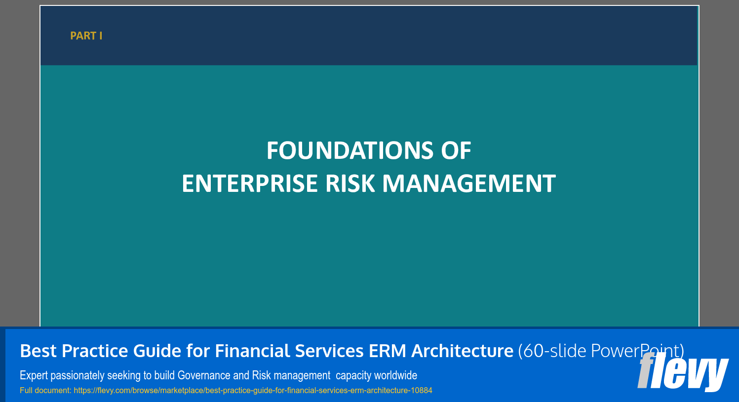 Best Practice Guide for Financial Services ERM Architecture (60-slide PPT PowerPoint presentation slide deck (PPTX)) Preview Image