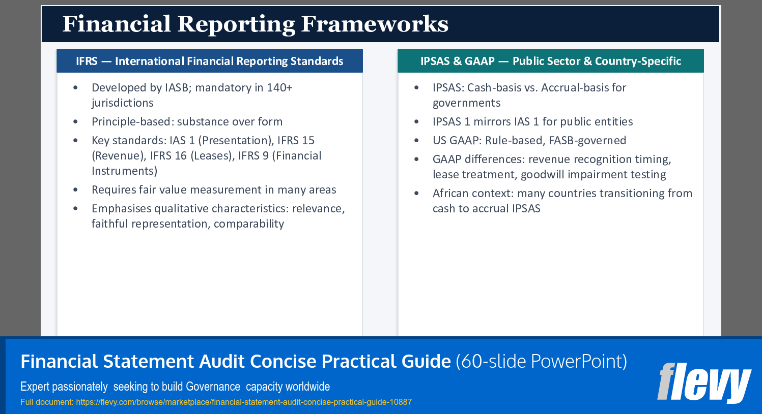 Financial Statement Audit Concise Practical Guide (60-slide PPT PowerPoint presentation slide deck (PPTX)) Preview Image