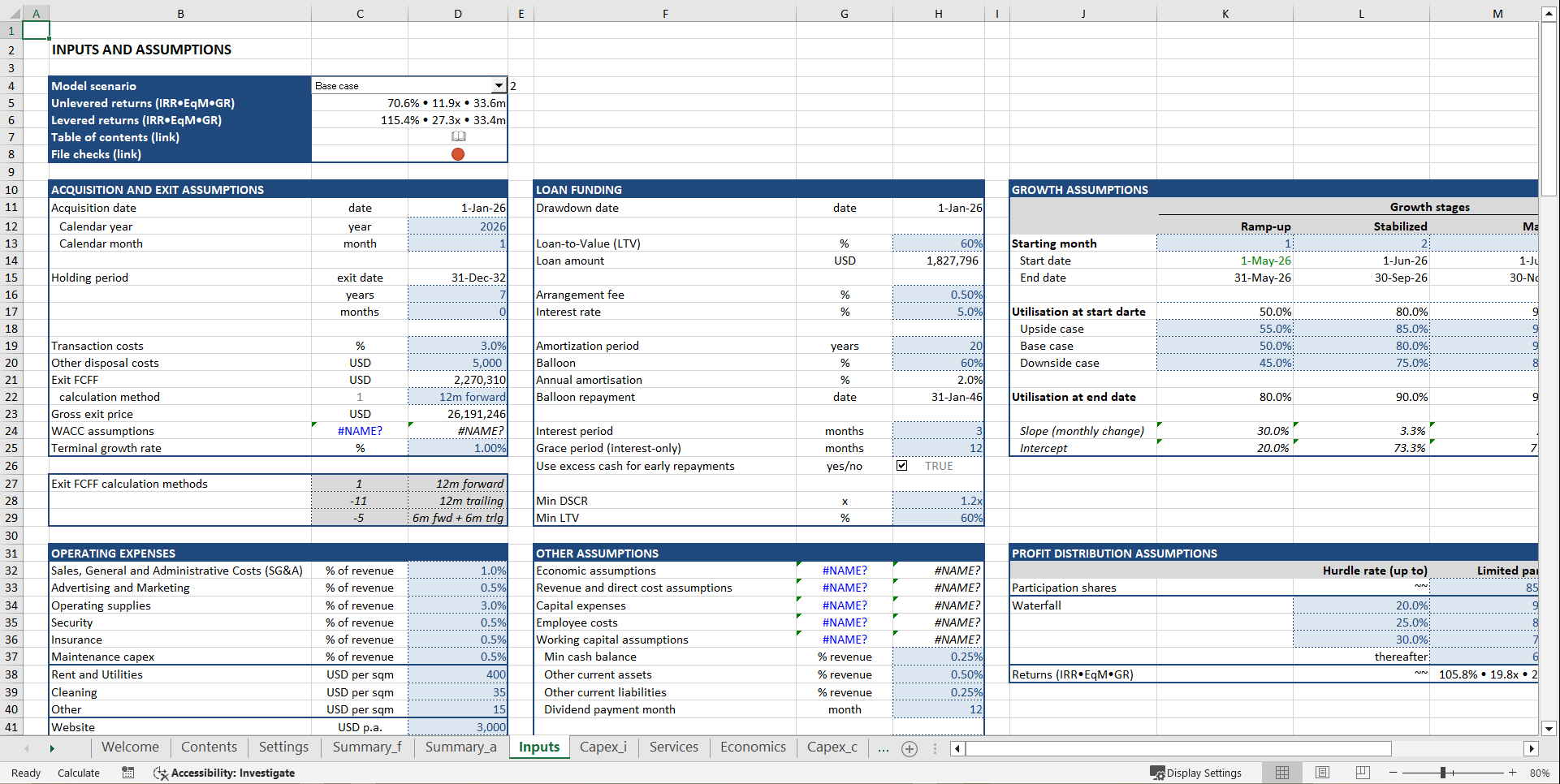 Medical Clinic Financial Model (Excel template (XLSX)) Preview Image