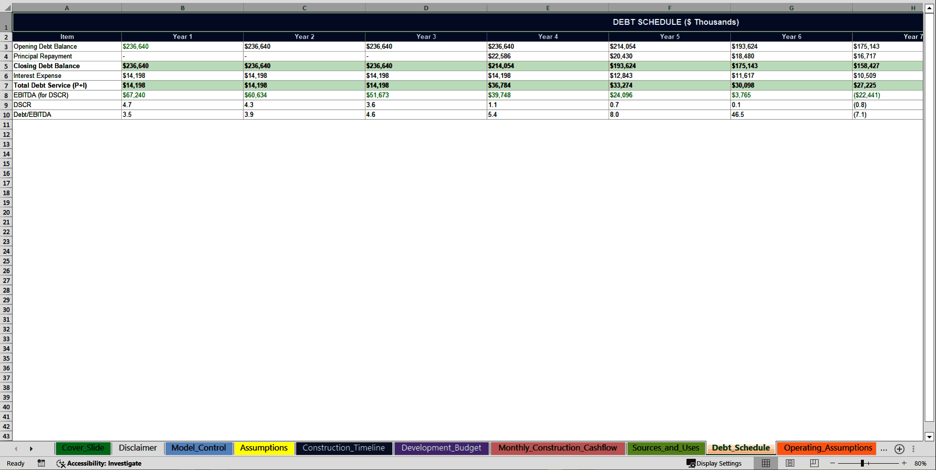 Football Stadium Development & Operations Financial Model (Excel template (XLSX)) Preview Image