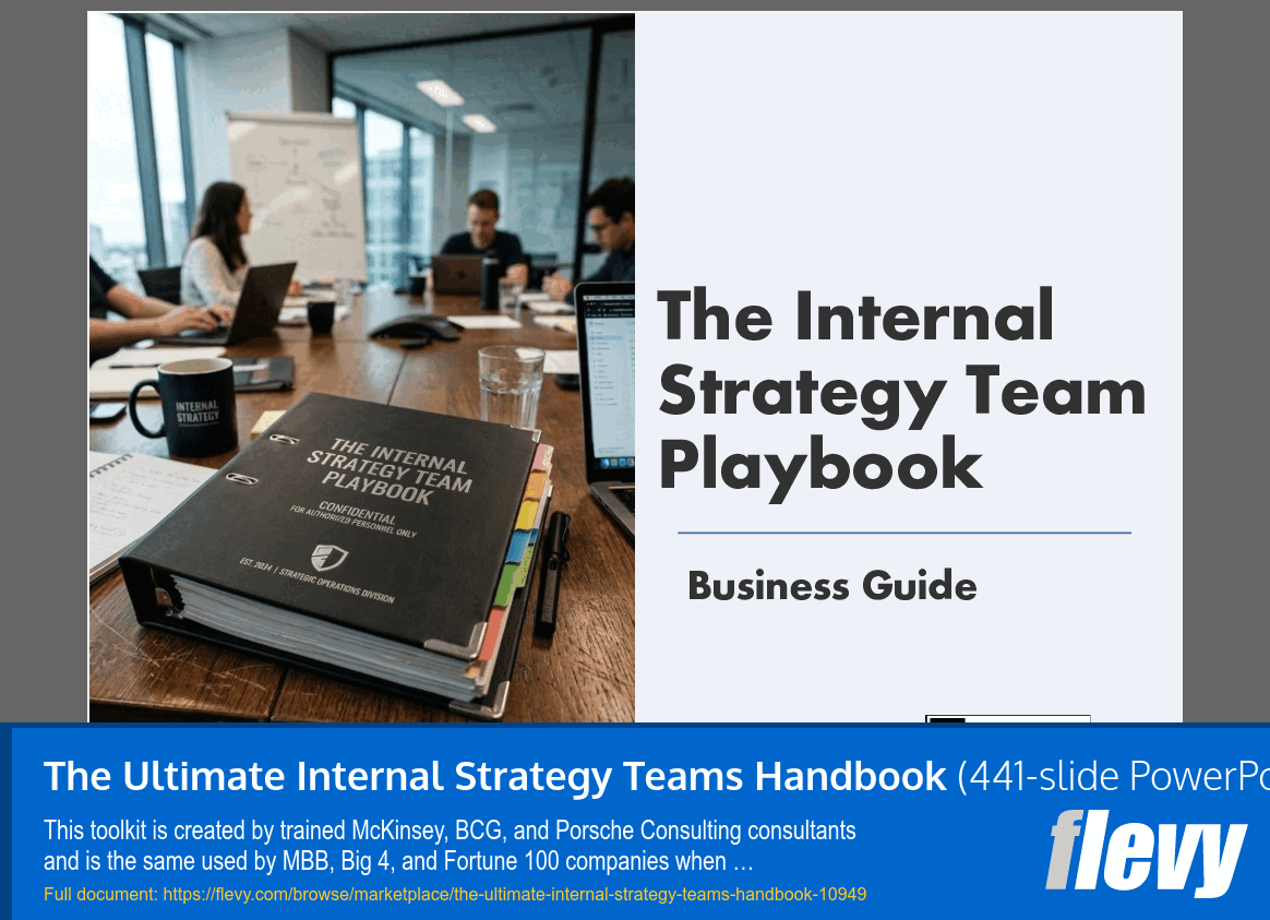 Ultimate Internal Strategy Teams Handbook (441-slide PPT PowerPoint presentation slide deck (PPTX)) Preview Image