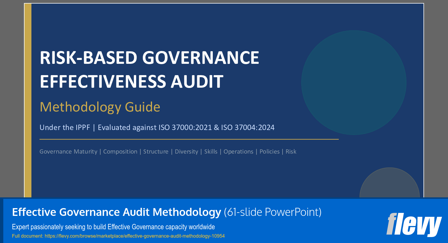 Effective Governance Audit Methodology (61-slide PPT PowerPoint presentation slide deck (PPTX)) Preview Image