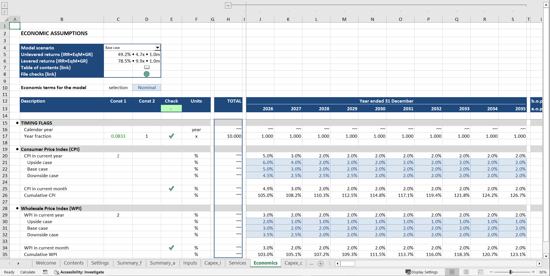 Dry-Cleaning Financial Model (Excel template (XLSX)) Preview Image