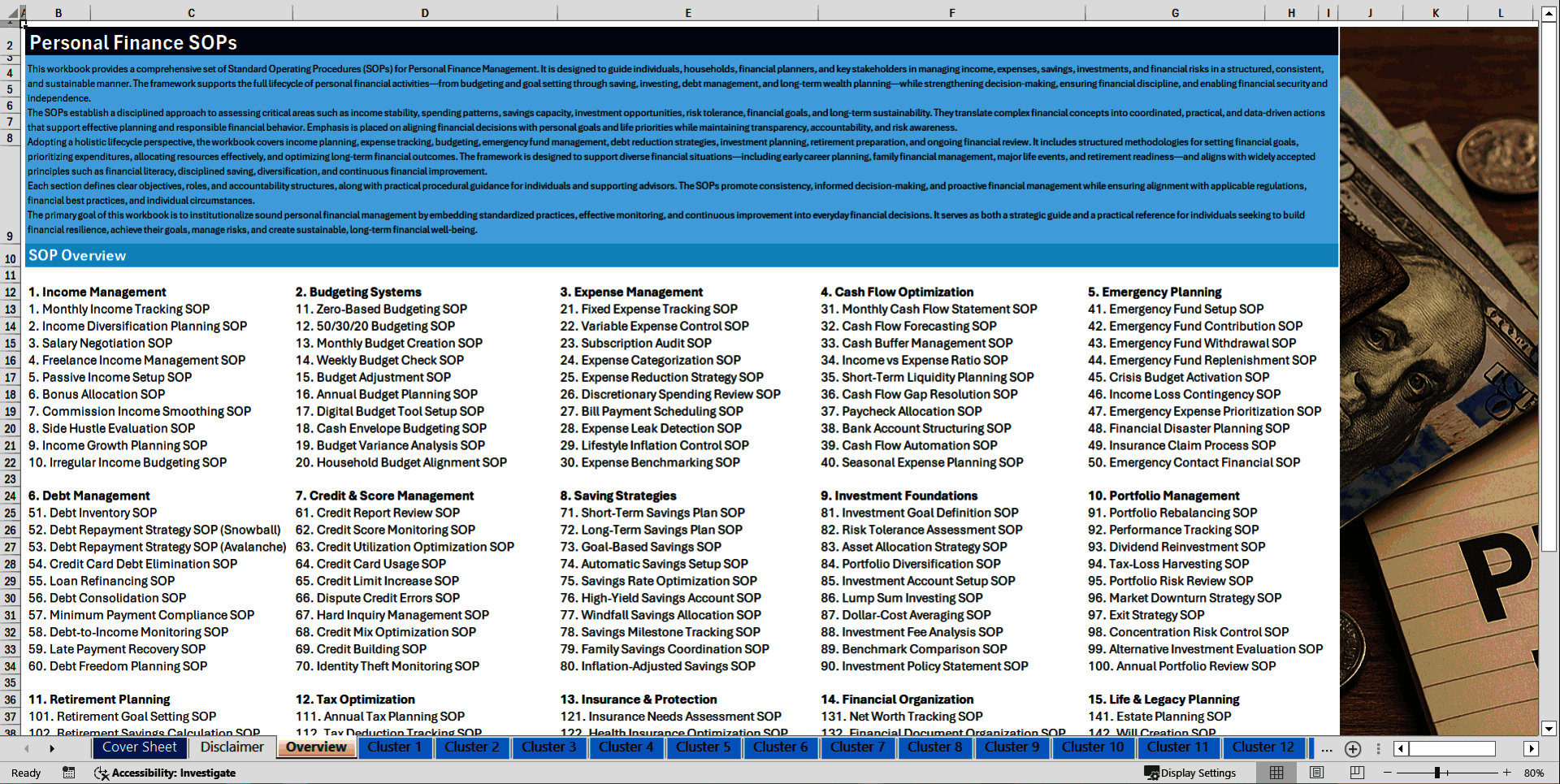 100+ Personal Finance SOPs (Excel template (XLSX)) Preview Image