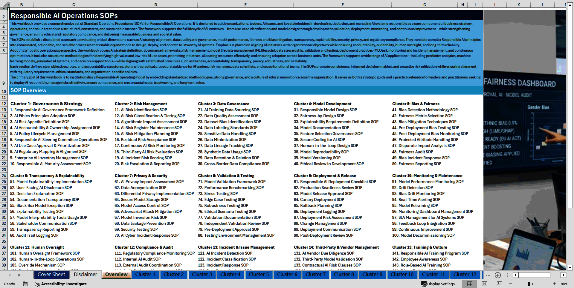 100+ Responsible AI Operations SOPs (Excel template (XLSX)) Preview Image