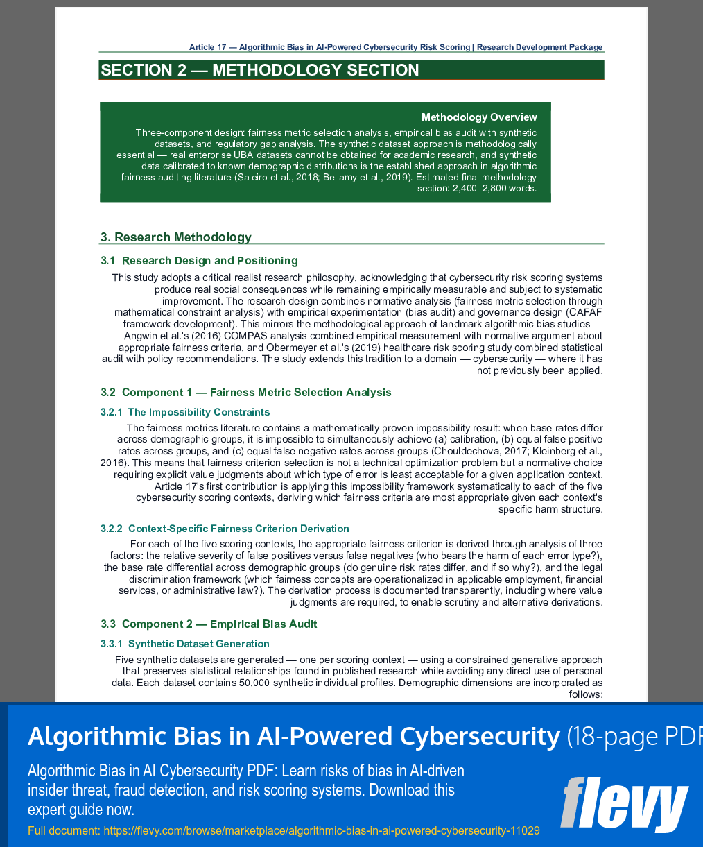 Algorithmic Bias in AI-Powered Cybersecurity (18-page PDF document) Preview Image