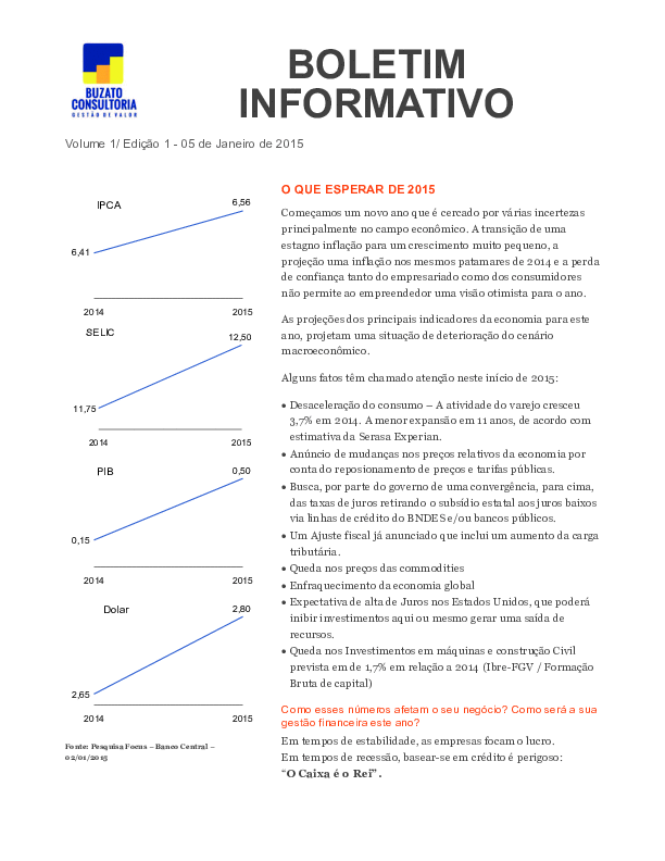 O Que Esperar de 2015 (Portuguese) (2-page PDF document) Preview Image