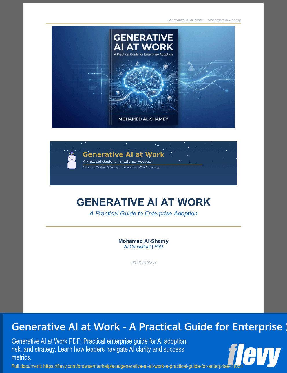 Generative AI at Work - A Practical Guide for Enterprise (28-page PDF document) Preview Image
