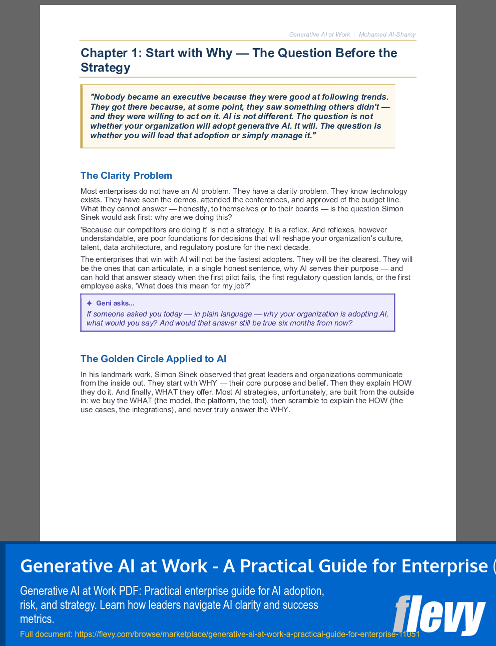 Generative AI at Work - A Practical Guide for Enterprise (28-page PDF document) Preview Image