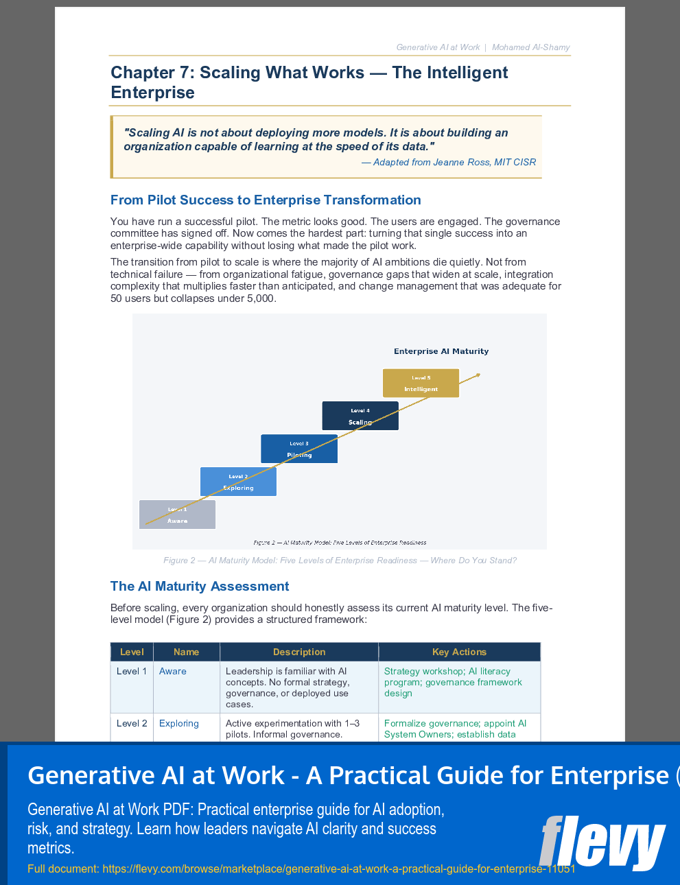 Generative AI at Work - A Practical Guide for Enterprise (28-page PDF document) Preview Image