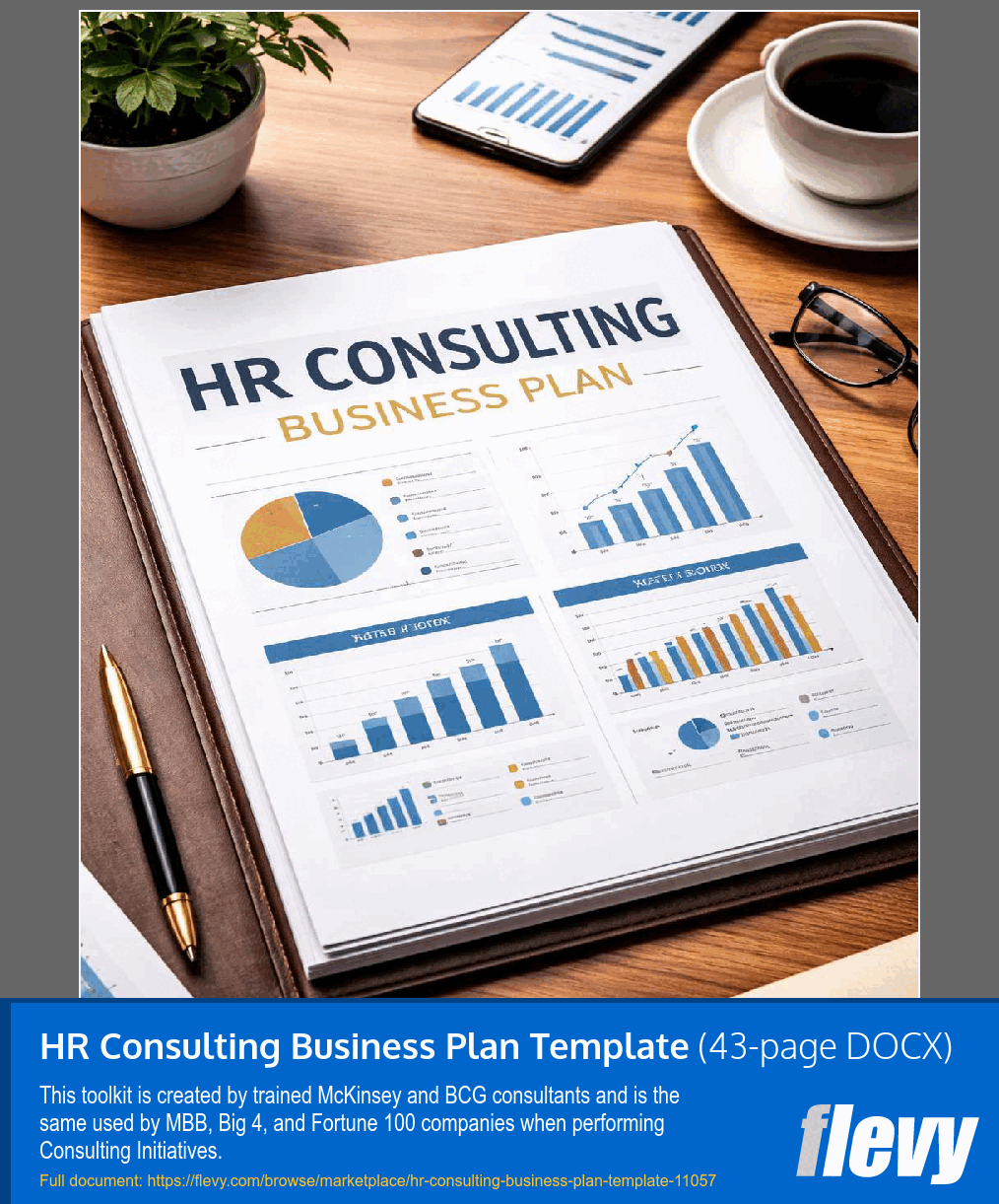 HR Consulting Business Plan Template (43-page Word document) Preview Image