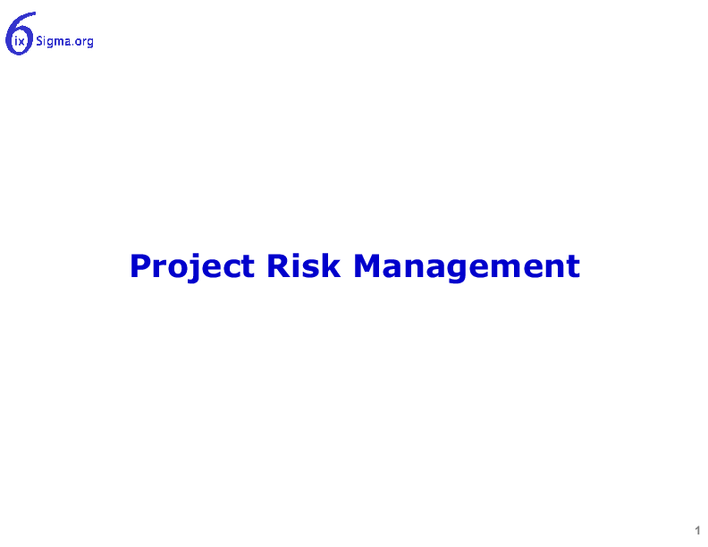 020_Project Risk Management (18-slide PPT PowerPoint presentation (PPT)) Preview Image