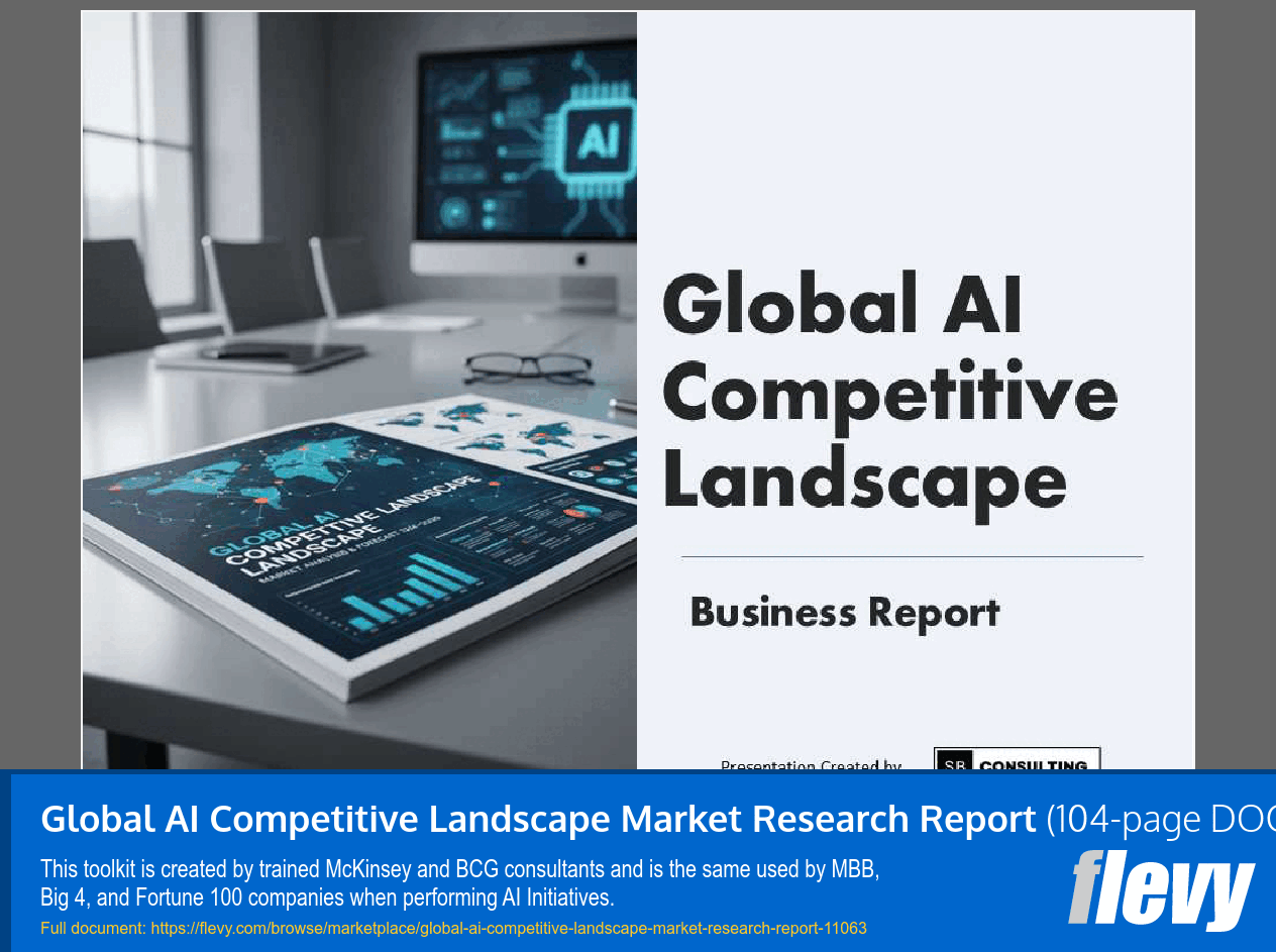 Global AI Competitive Landscape Market Research Report (104-page Word document) Preview Image