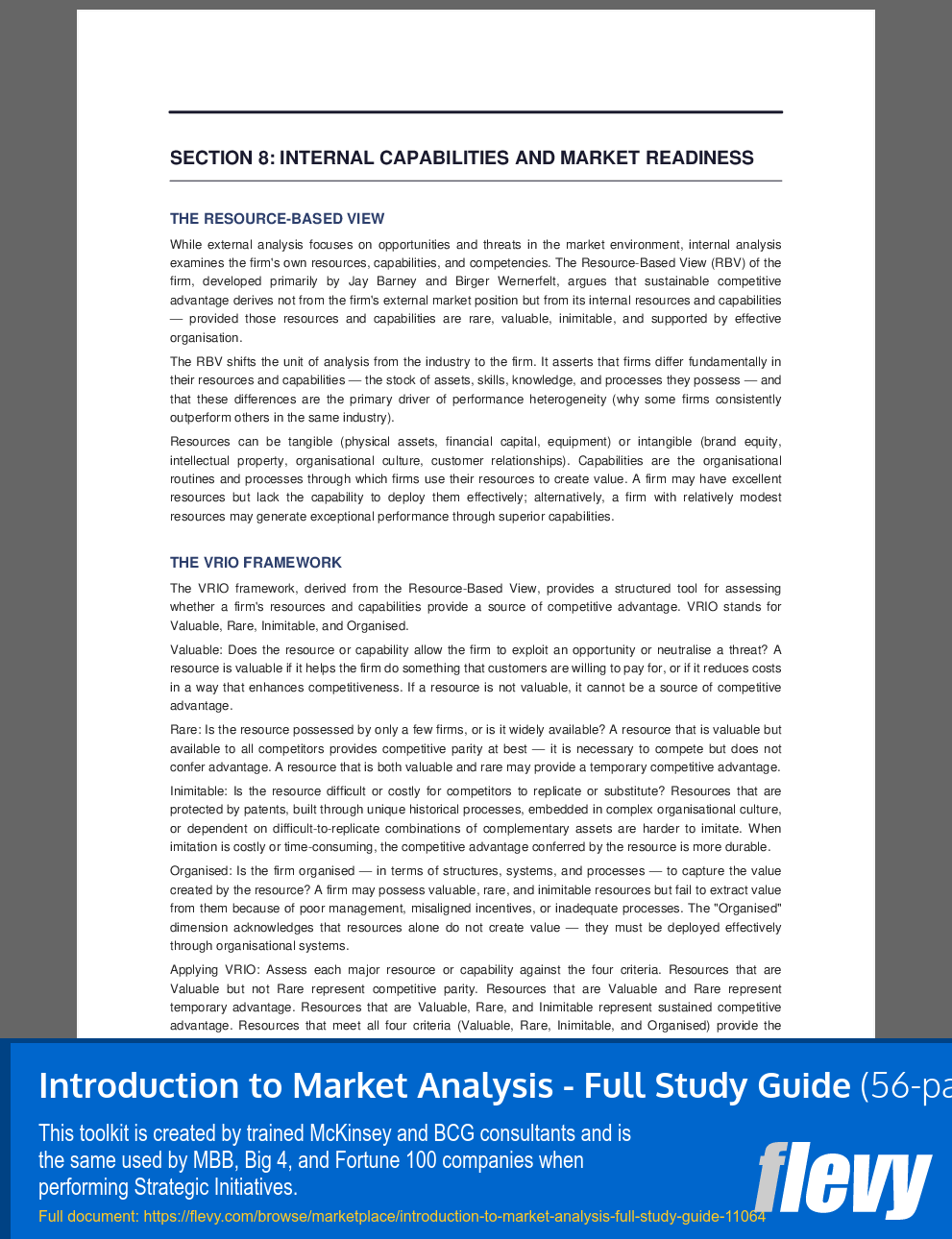 Introduction to Market Analysis - Full Study Guide (56-page PDF document) Preview Image