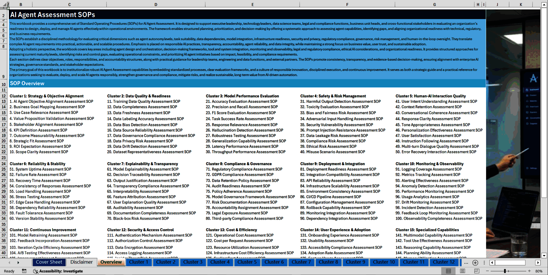 100+ AI Agent Assessment SOPs (Excel template (XLSX)) Preview Image