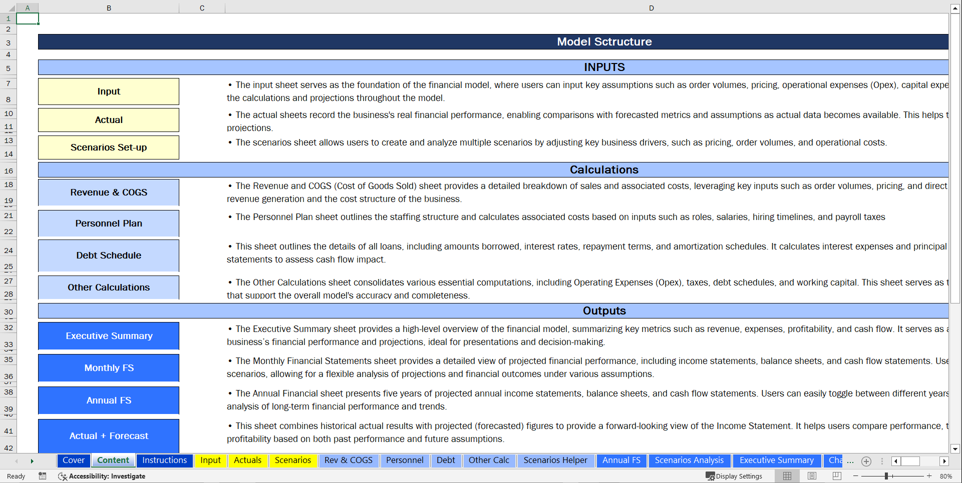 Event Planning & Management Financial Model (10-Year Forecast) (Excel template (XLSX)) Preview Image