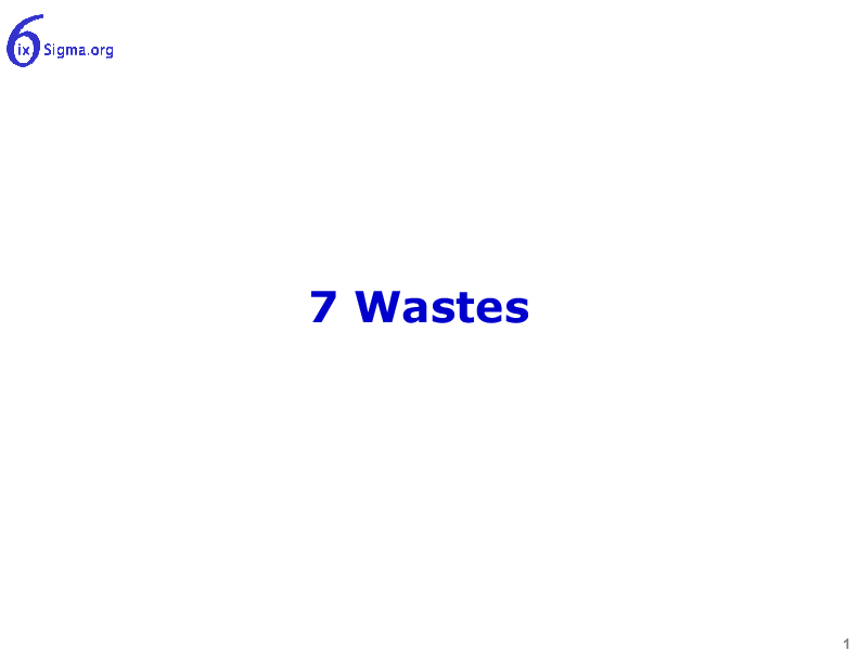 022_Seven Wastes (24-slide PPT PowerPoint presentation (PPT)) Preview Image