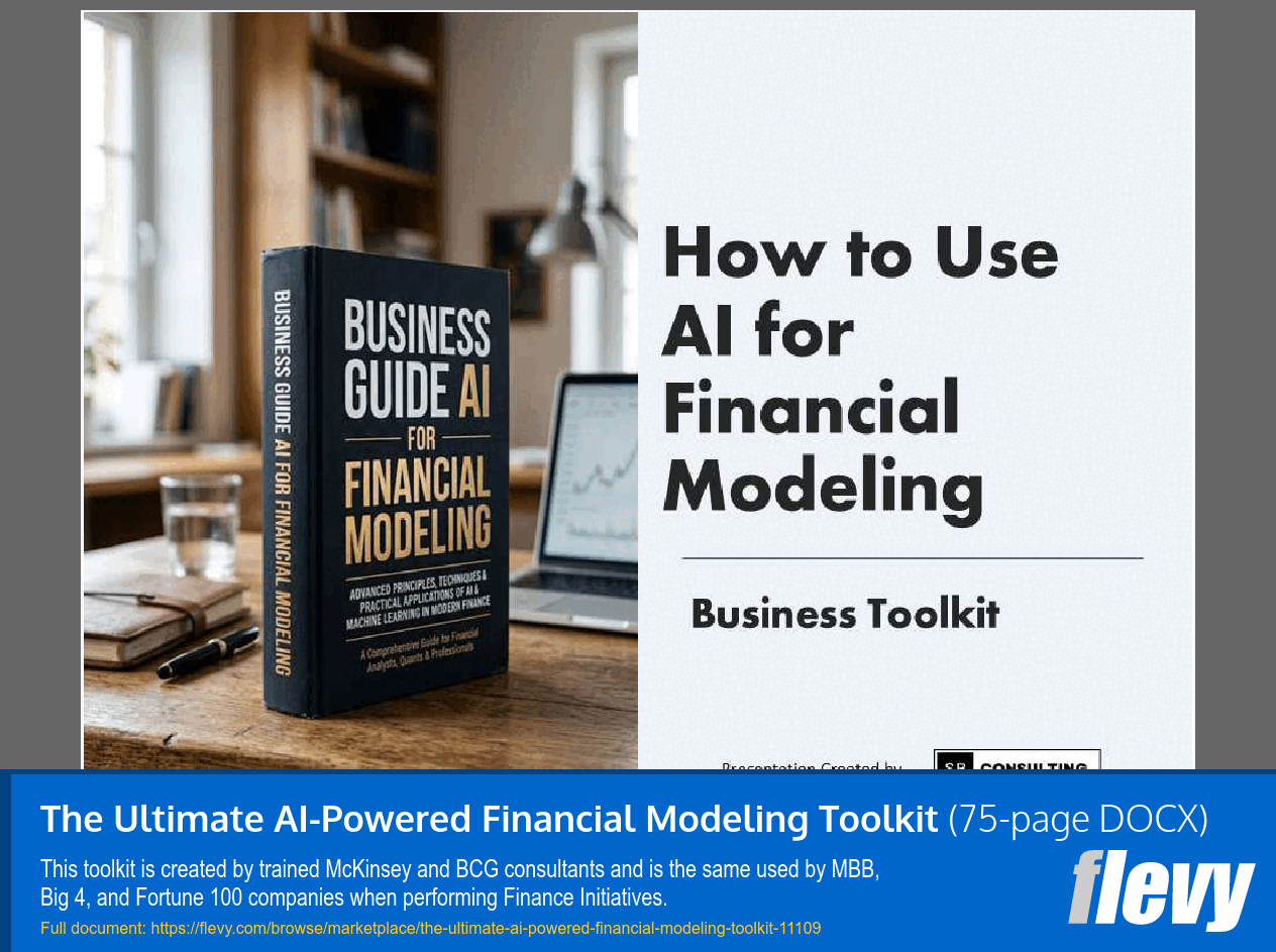 Ultimate AI-Powered Financial Modeling Toolkit (75-page Word document) Preview Image