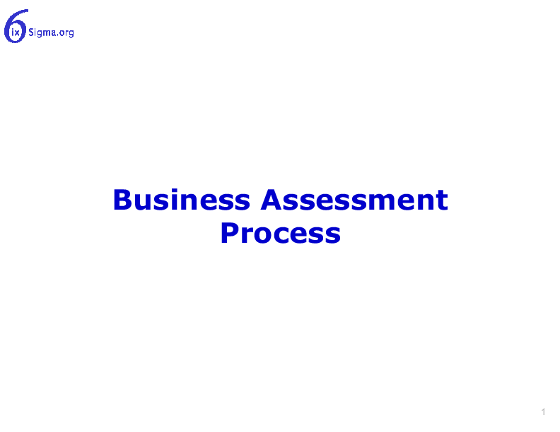 026_Business Assessment Process (16-slide PPT PowerPoint presentation (PPTX)) Preview Image