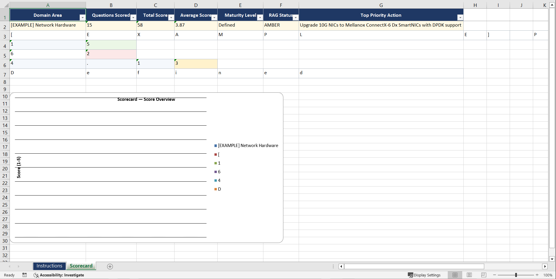 Low Latency Network Playbook (Excel template (XLSX)) Preview Image