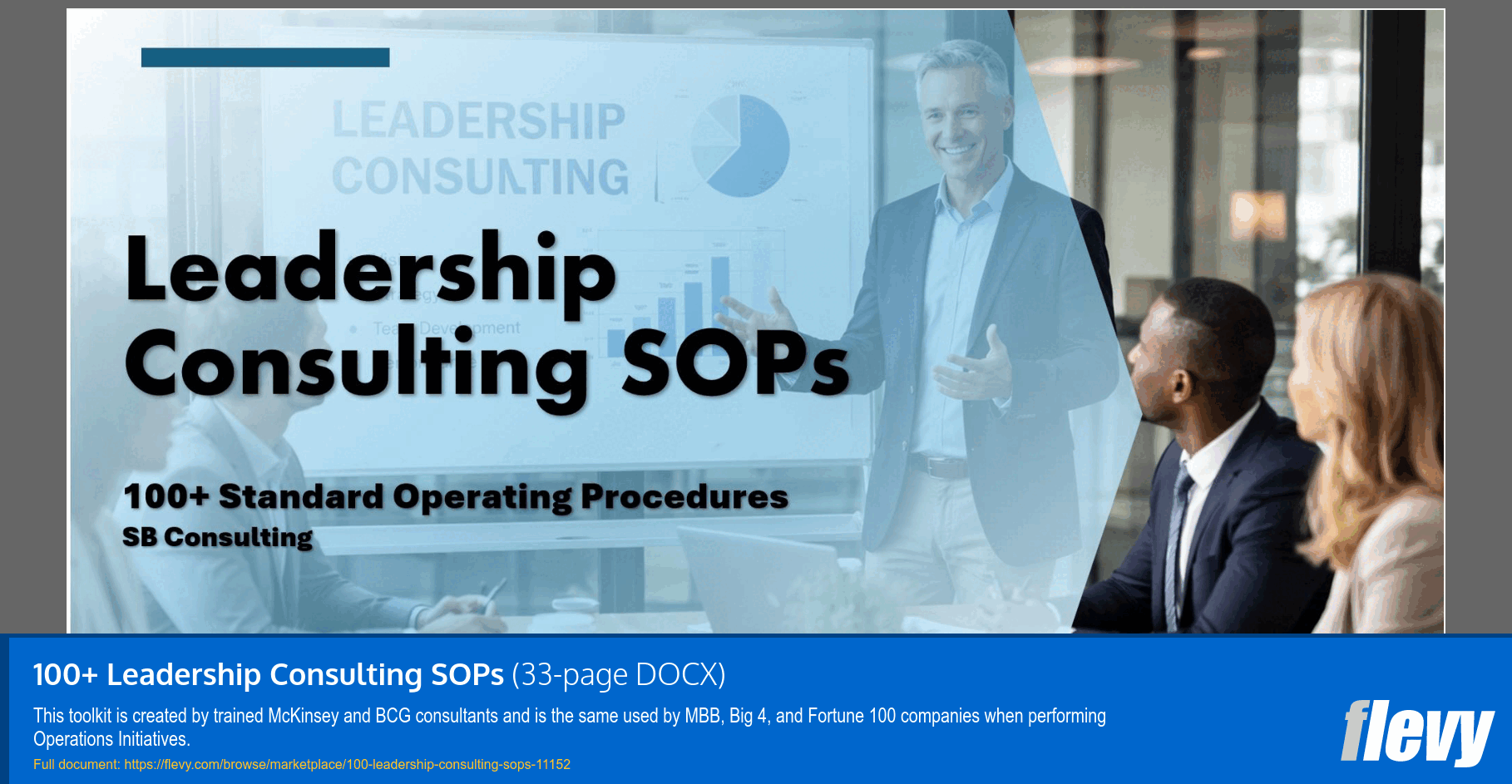 100+ Leadership Consulting SOPs (33-page Word document) Preview Image