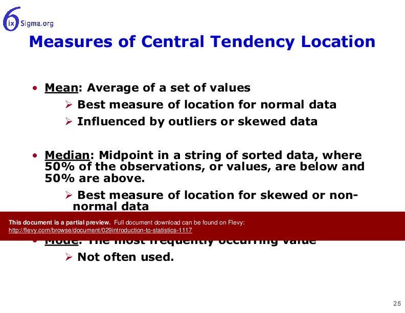 029_Introduction to Statistics (51-slide PPT PowerPoint presentation (PPTX)) Preview Image