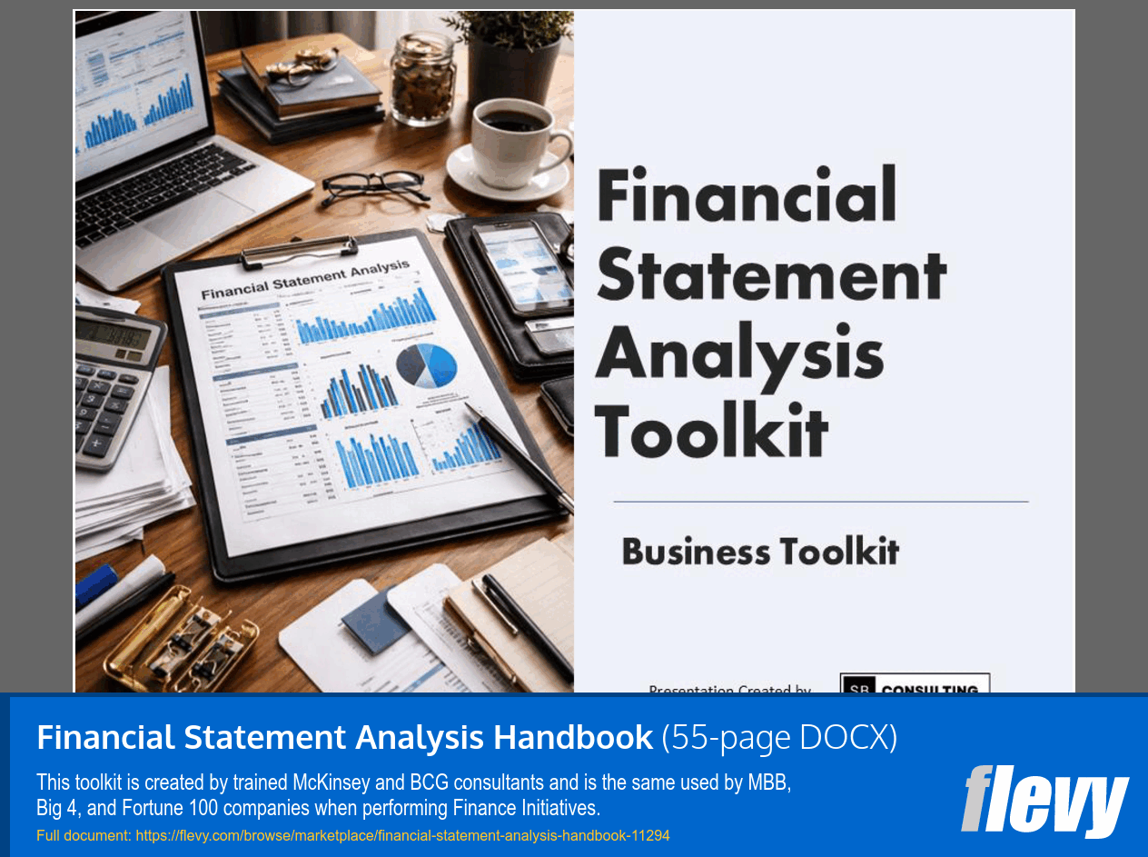 Financial Statement Analysis Handbook (55-page Word document) Preview Image