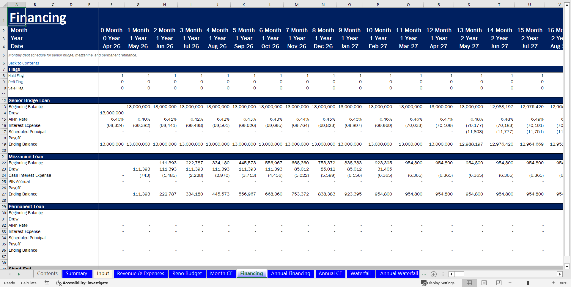 Real Estate - Student Accommodation Acquisition Pro-forma (Excel template (XLSX)) Preview Image