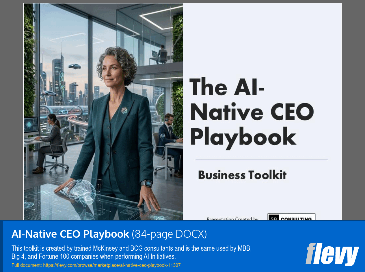 AI-Native CEO Playbook (84-page Word document) Preview Image