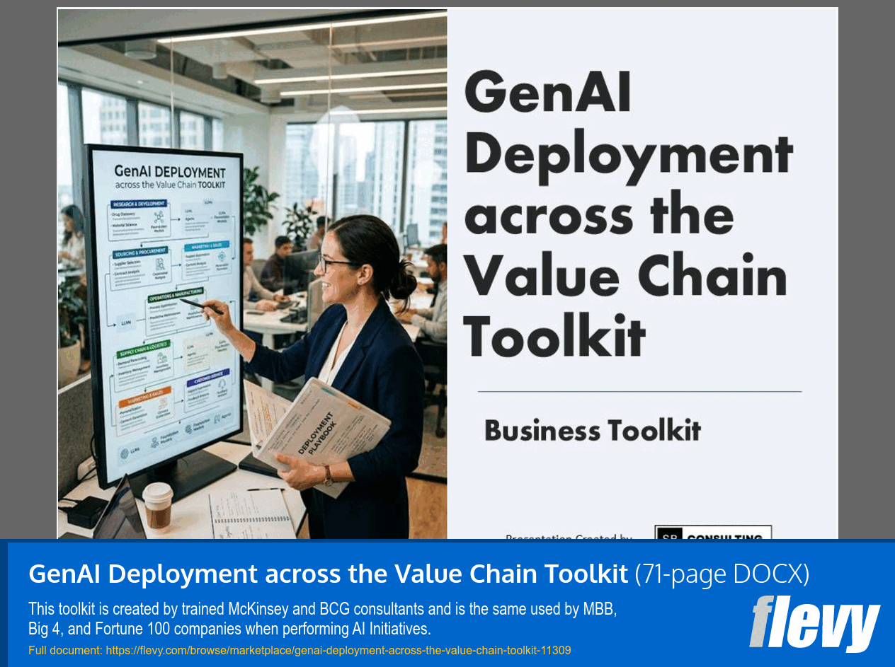 GenAI Deployment across the Value Chain Toolkit (71-page Word document) Preview Image
