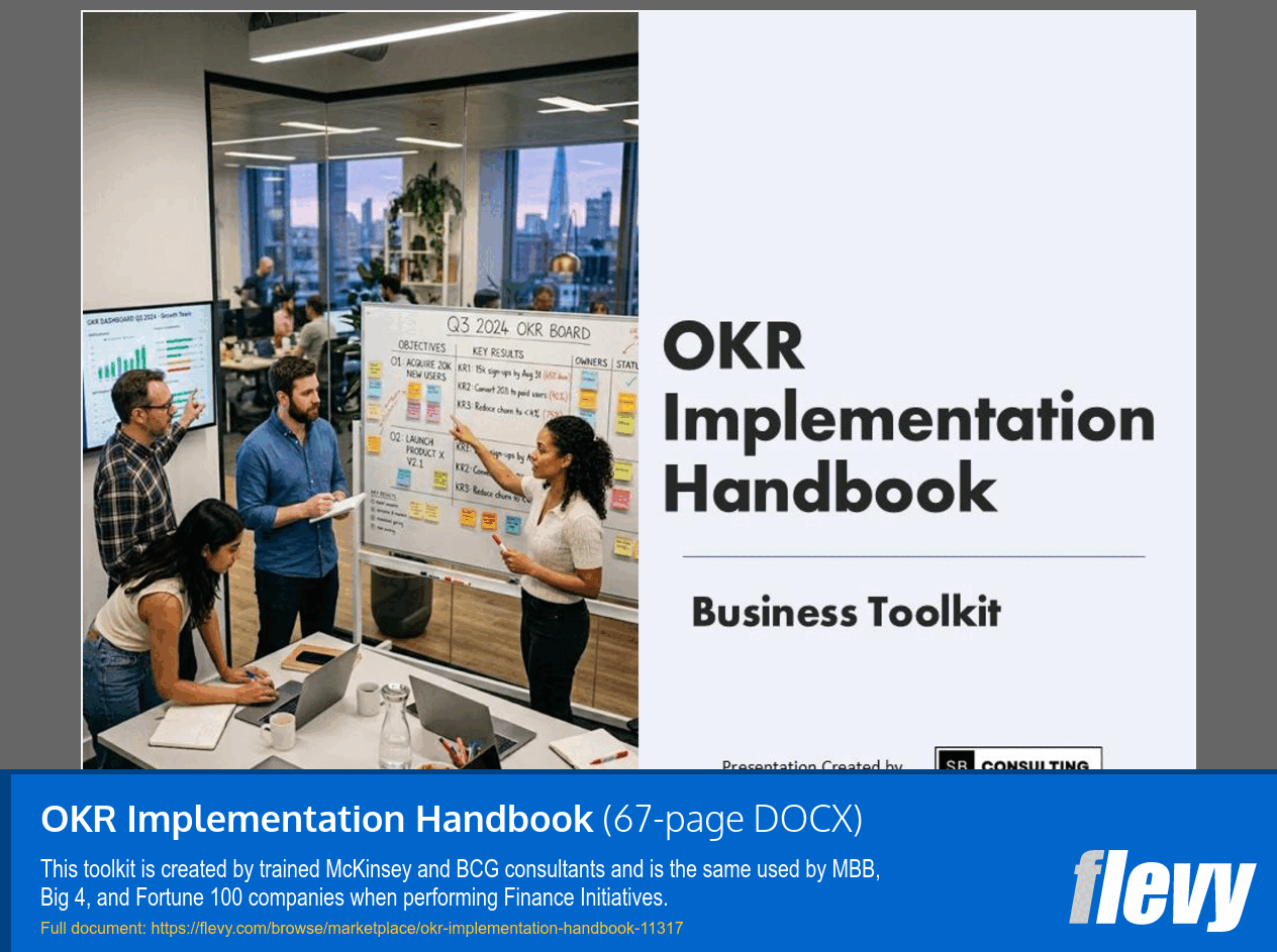 OKR Implementation Handbook (67-page Word document) Preview Image