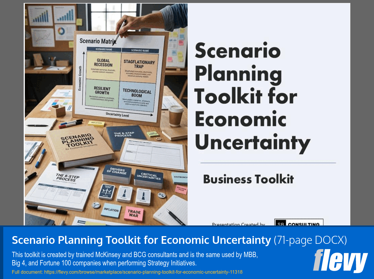 Scenario Planning Toolkit for Economic Uncertainty (71-page Word document) Preview Image