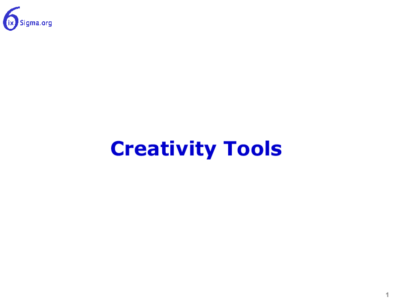 This is a partial preview of 038_Creativity Tools (80-slide PowerPoint presentation (PPT)). Full document is 80 slides. 