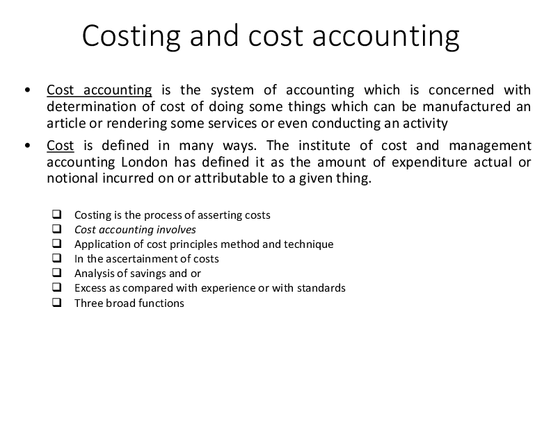 Cost Accounting (41-slide PPT PowerPoint presentation (PPT)) Preview Image