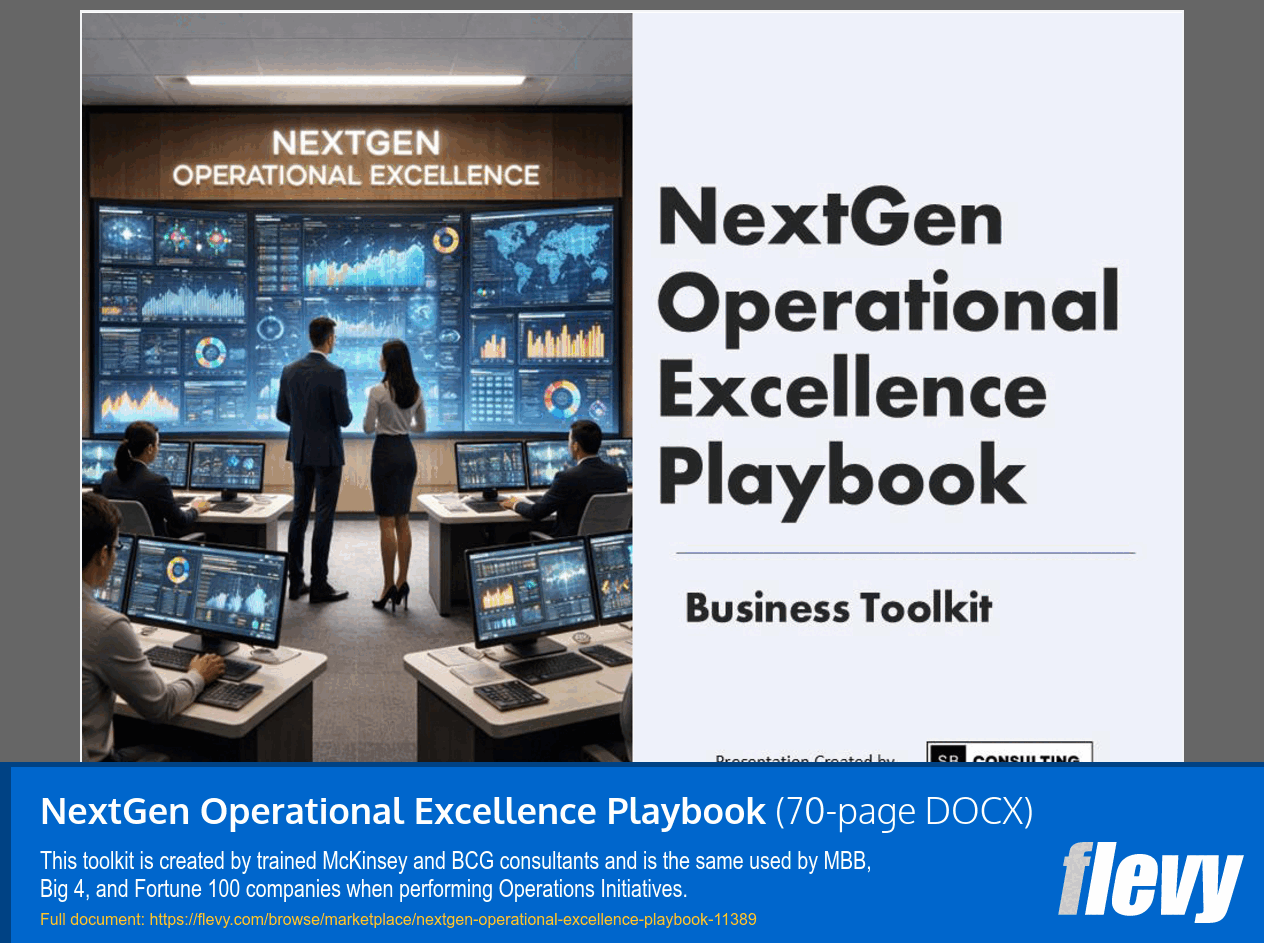 NextGen Operational Excellence Playbook (70-page Word document) Preview Image