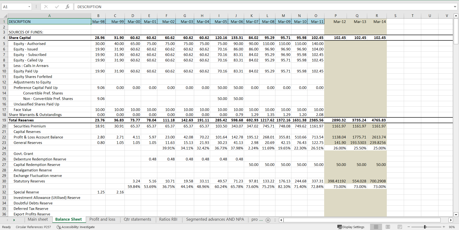 This is a partial preview of Excel Model for Valuation of Non-Banking Financial Services Firm (Excel workbook (XLSX)). 