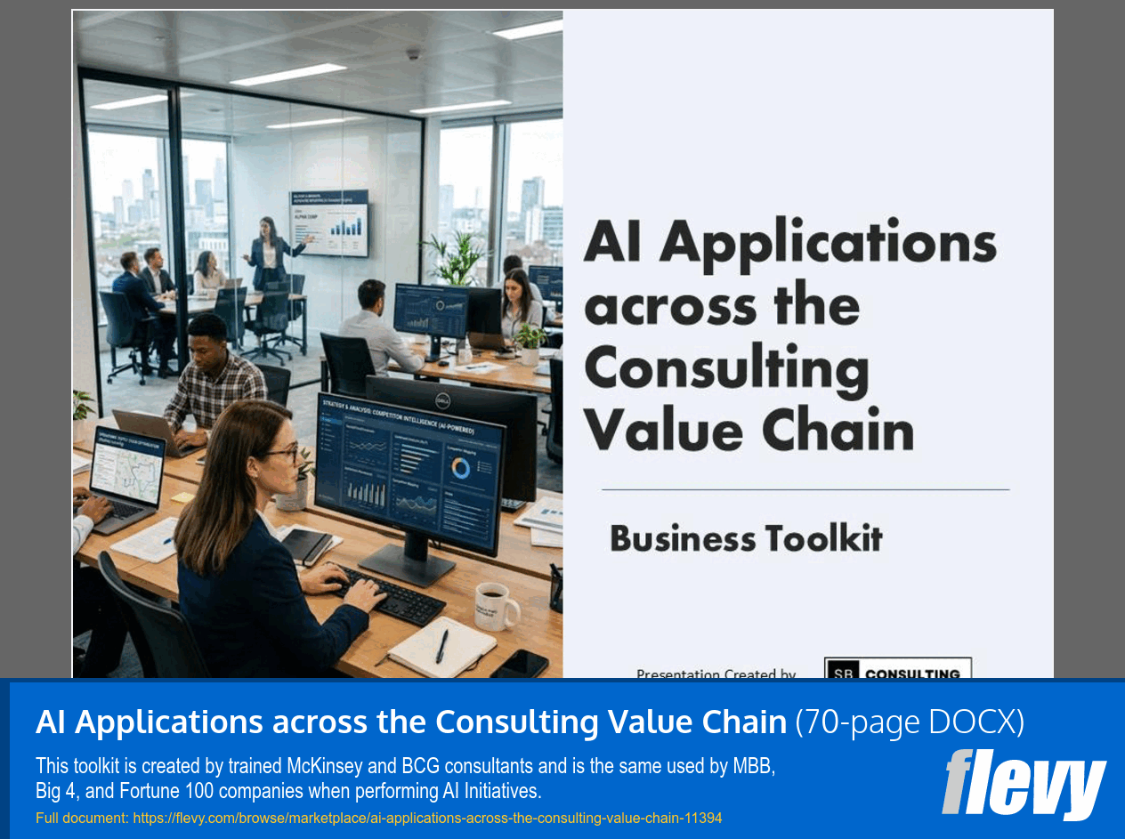 AI Applications across the Consulting Value Chain (70-page Word document) Preview Image