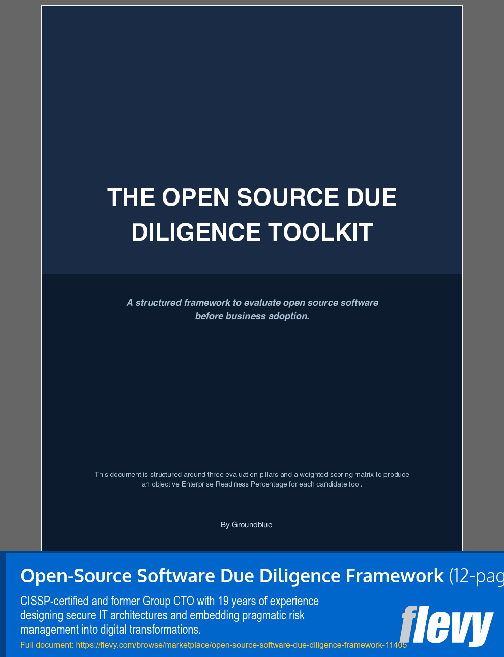 Open-Source Software Due Diligence Framework (12-page PDF document) Preview Image