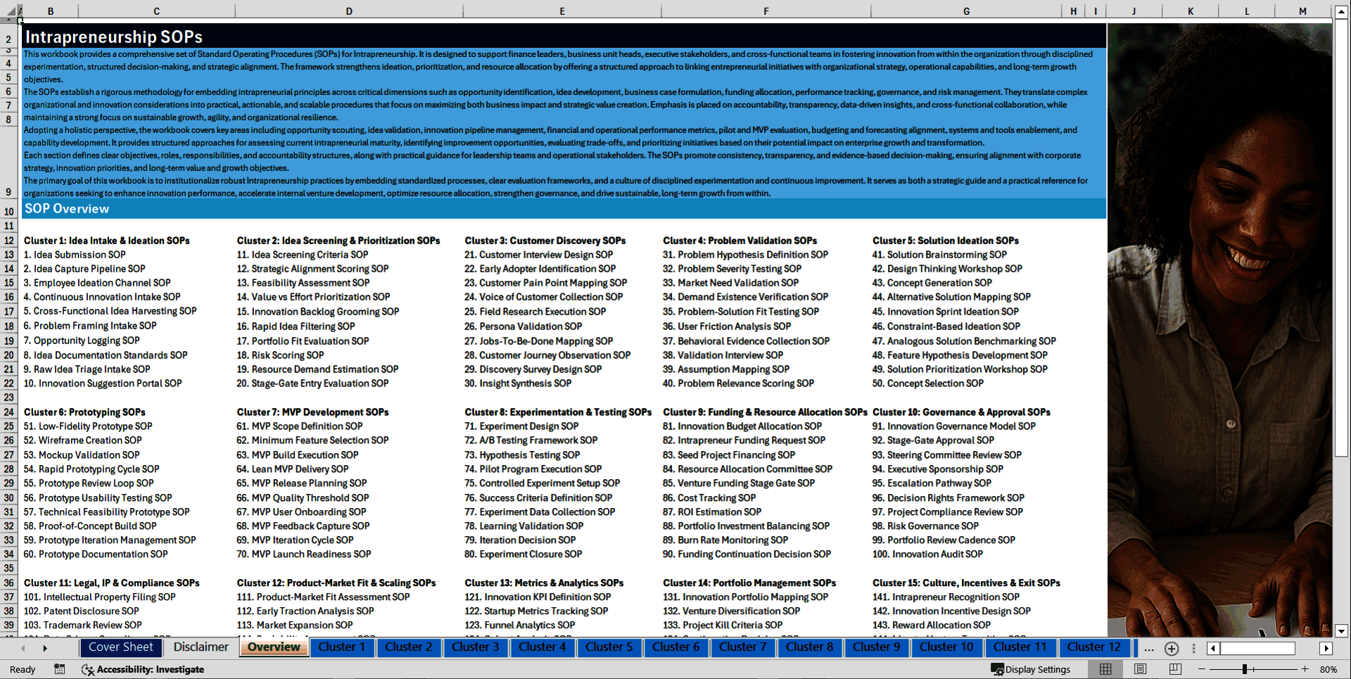 100+ Intrapreneurship SOPs (Excel template (XLSX)) Preview Image