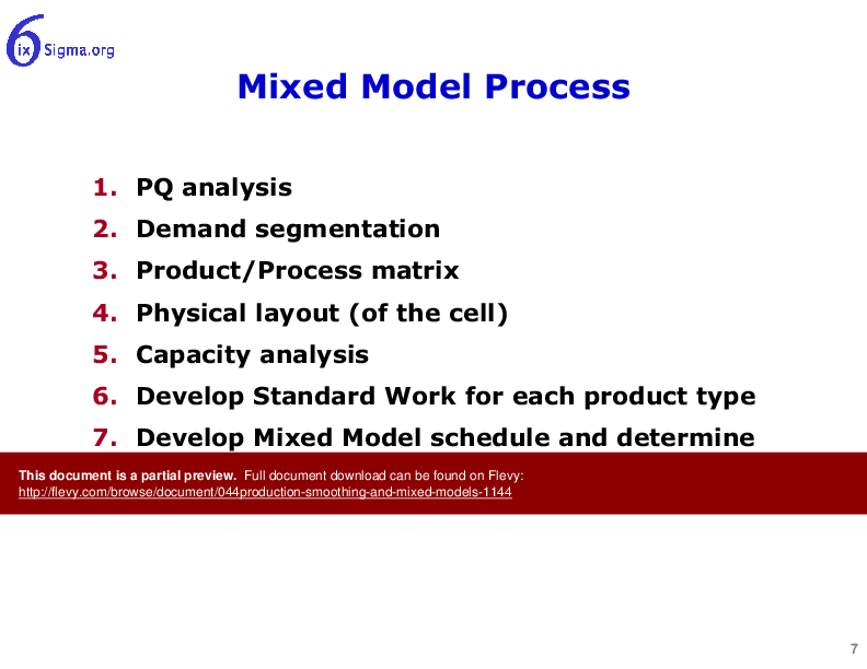 044_Production Smoothing and Mixed Models (22-slide PPT PowerPoint presentation (PPTX)) Preview Image