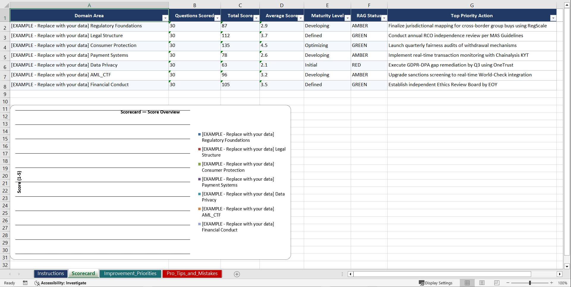 Regulatory Compliance for Zero-Interest Collective Playbook (Excel template (XLSX)) Preview Image