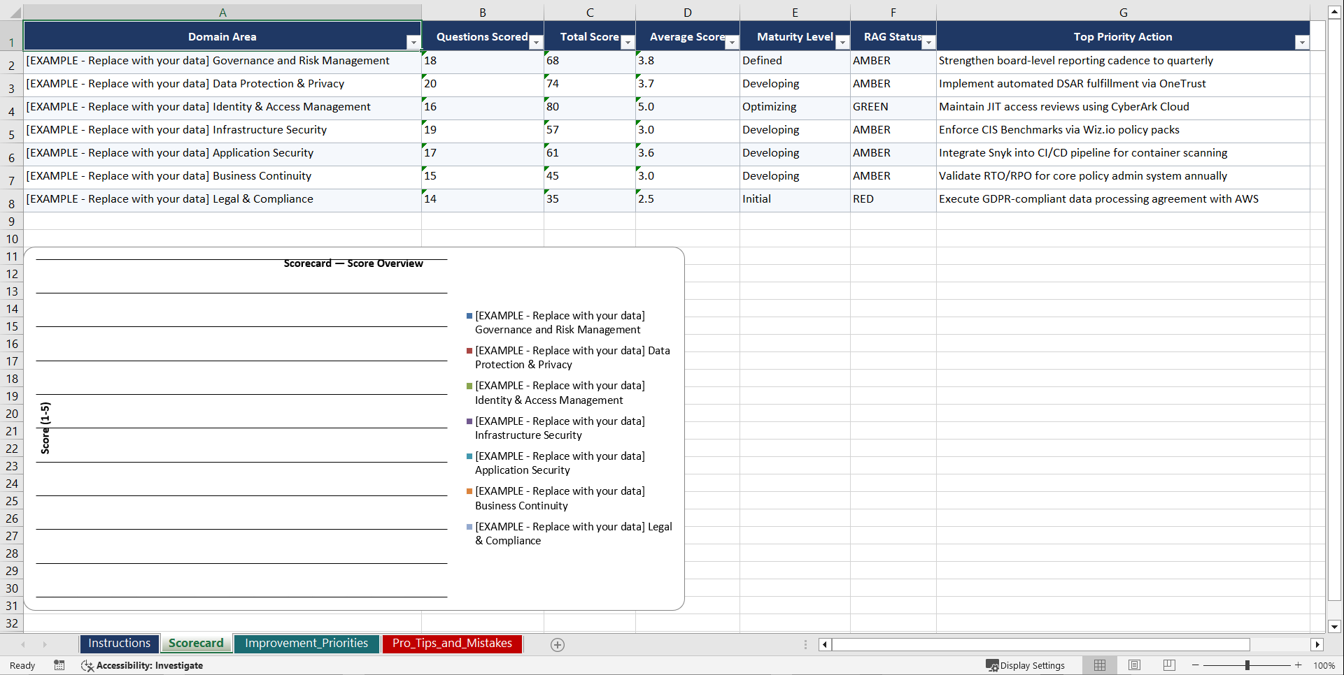 CSA CCM ENISA Cloud Risk Mitigation for Global Playbook (Excel template (XLSX)) Preview Image