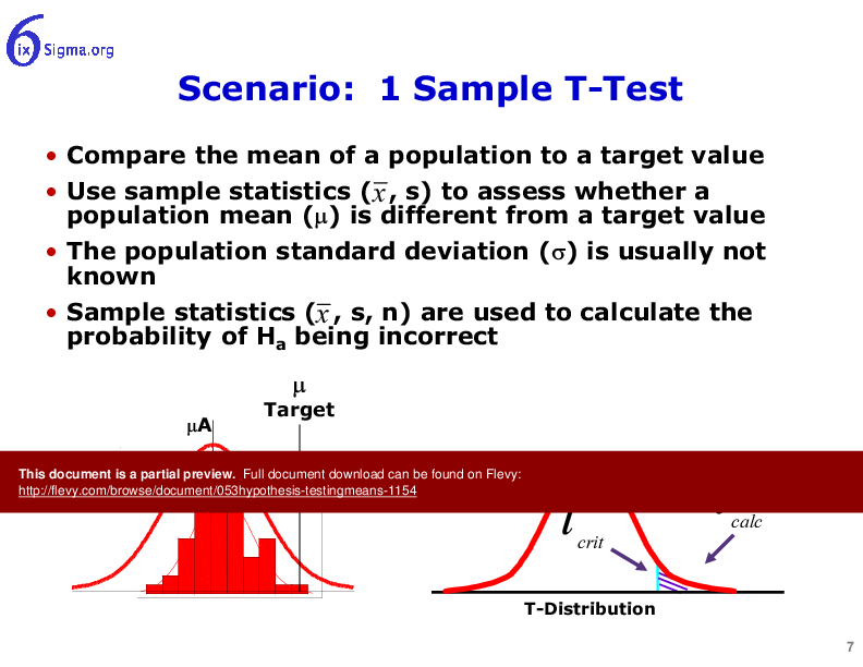 053_Hypothesis Testing - Means (27-slide PPT PowerPoint presentation (PPTX)) Preview Image