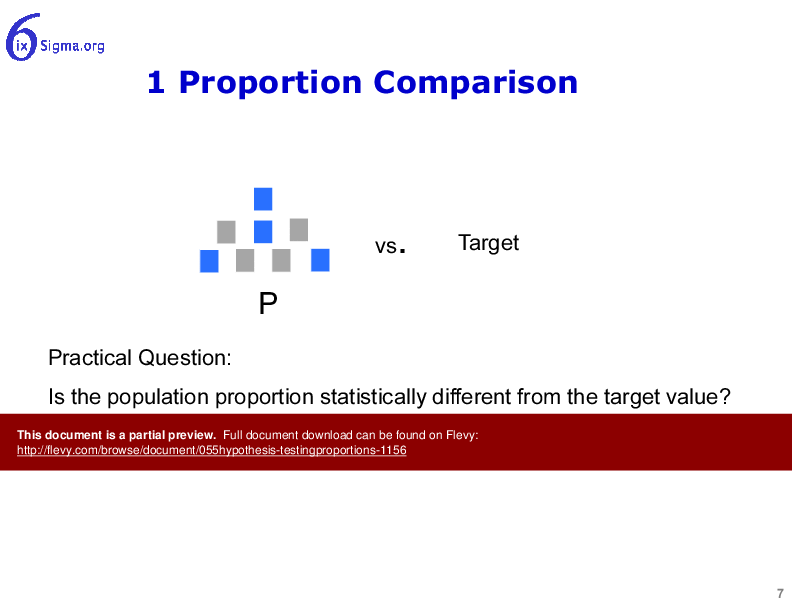 055_Hypothesis Testing - Proportions (24-slide PPT PowerPoint presentation (PPTX)) Preview Image