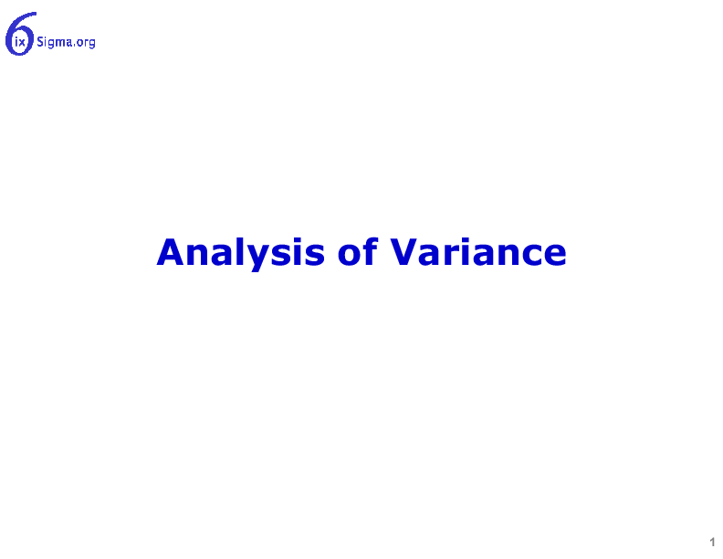 This is a partial preview of 057_Analysis of Variance (35-slide PowerPoint presentation (PPTX)). Full document is 35 slides. 